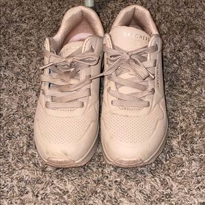 Skechers Women's Lace-Up Sneakers in Light Blush